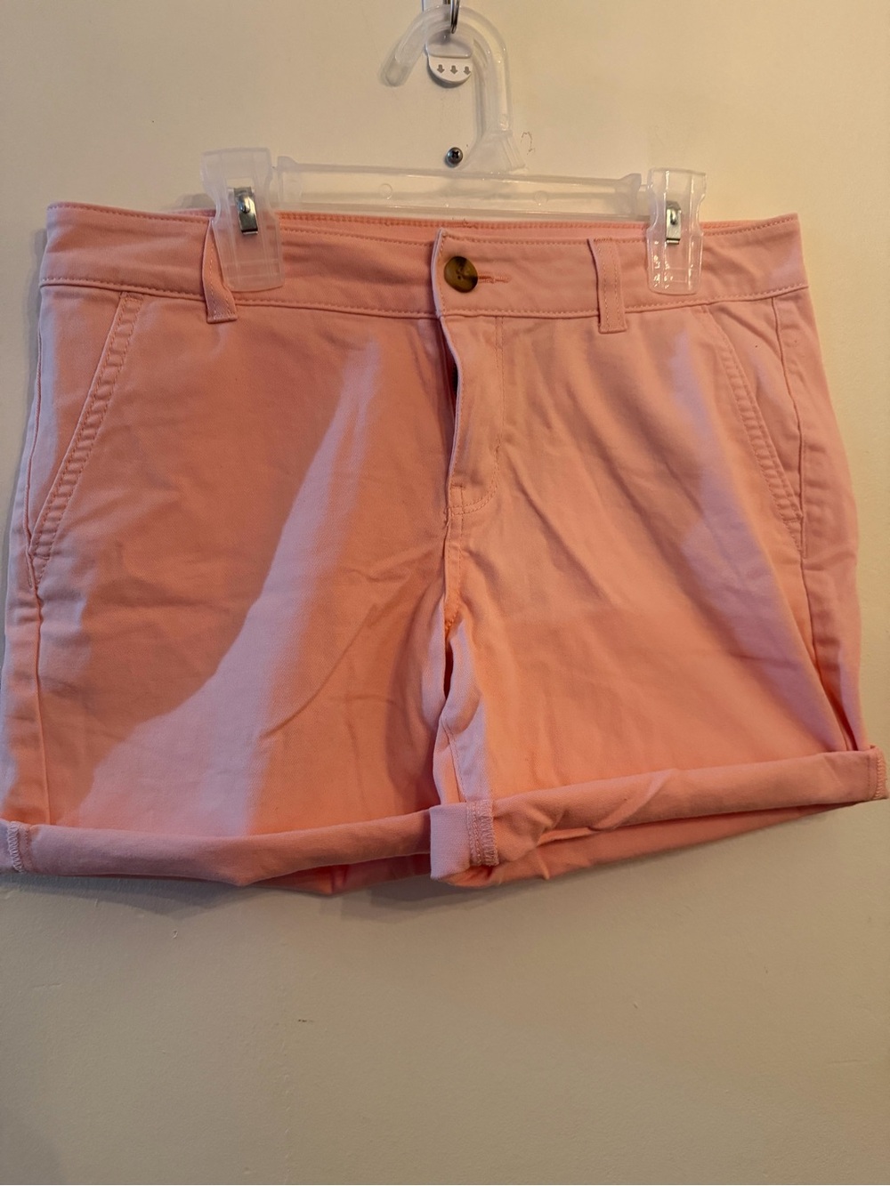 a.n.a Light Pink Roll-Cuff Bermuda Shorts